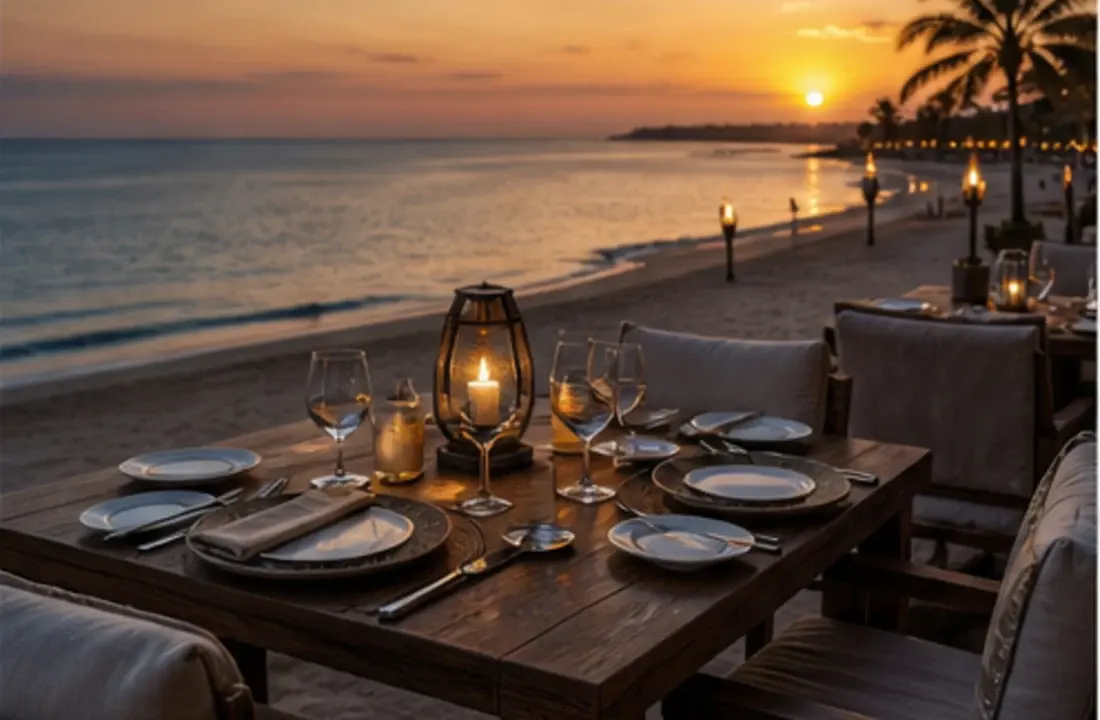Dining beside the Red Sea